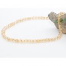 5518/ Rock crystal, honey-yellow, faceted, 4 mm