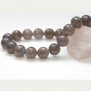 1857/ Agate, faceted, gray-brown, 18 mm