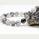 1960/ Turmaline quartz, faceted, gray-black, 16 mm