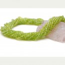 5518/ Rock crystal, green, faceted, 4 mm