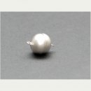 3553 / 925/- Silver magnet clasp, round, matted, 14 mm
