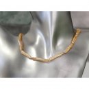 7063/ Biwaperlen, Creme-Goldfarbe 43cm, Durchmesser: ca. 6