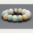 8645/ Bracelet with amazonite, 14x18 mm, multicolor