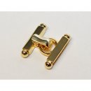3249/  925/-silver Designclasp - golden-colored