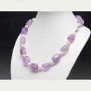 9479/ Kette, Ametrin, Zuchtperlen, Silberkarabiner