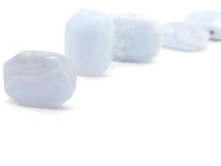 Faceted Pierced Chalcedony