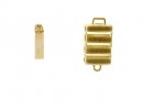 Clasp - 585 gold, brushed, 8x12 mm /2813