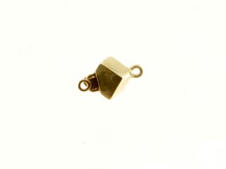 Fermoir pour bijoux - cube, 585 or jaune, 6 mm /2801