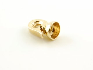 One sided lobster clasp - 585 gold, 10x15 mm /2851