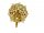 Fermoir pour bijoux - 585 or jaune, ronde, avec des saphirs, des rubis et des émeraudes /2830