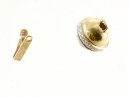 Kugelschlie&szlig;e - 585 Gold und Wei&szlig;gold, mit Diamanten, 12x13 mm /2841