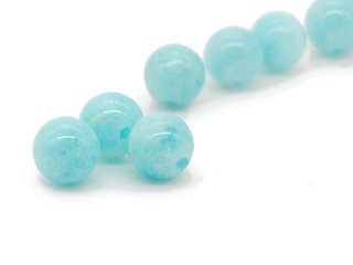 Three, blue amazonite balls