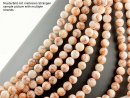 Cordon - Jaspe, boules 10 mm rouge blanc marbé, longueur 38 cm /1284