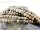 Cordon - Jaspe, boules 8 mm gris brun multicolore, longueur 39 cm /4721