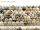 Cordon - Jaspe, boules 8 mm gris brun multicolore, longueur 39 cm /4721