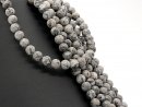 Lace agate strand - 8 mm, grey patterned, 40 cm /4526