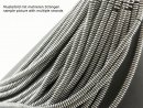 Hämatit Strang - Linsen 2x6 mm silber, 40 cm /4732