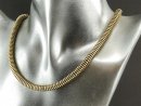 Hematite strand - lentil 2x6 mm, gold, 40.5 cm /4733