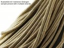 Hematite strand - lentil 2x6 mm, gold, 40.5 cm /4733