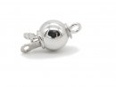 Ball clasp - 585 white gold, 6 mm /0024