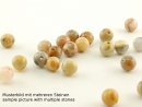 Sky eyes jasper - balls, 6 mm, beige patterned, 5pcs /4697s