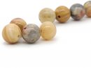 Four patterned jasper beads