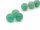 Three green aventurine balls