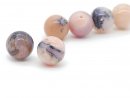 Two Pink Opal Spheres