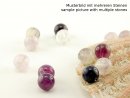 Fluorite - spheres 8 mm violet white, 4 pcs /4810s