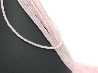 Achat Strang - facettierte Rondelle 2x4 mm rosa, 38 cm /2741