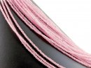 Agate strands - faceted rondelle 2x3 mm pink, 35 cm /2725