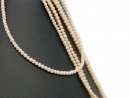 Cultured pearl strand - baroque 3x4 mm, pink /7260