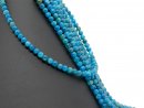 Apatite strand - spheres 6 mm, blue, length 39.5 cm /2757