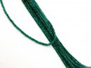 Agate strands - faceted rondelle 2x3 mm green, length 35...