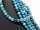Apatite strand - spheres 10 mm, blue patterned, length 39 cm /1105