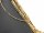 Pierced, gold-coloured, rectangular haematite rods