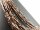Hematite strands - rectangular tubes 2x4 mm copper, 40.5 cm /1866