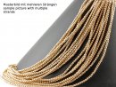 Hematite strands - spheres 3 mm rose gold, length 40 cm /1839