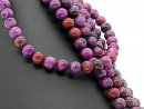 Jasper strand - spheres 10 mm violet red, length 38.5 cm...