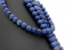 Dumortierite strand - spheres 10 mm, blue, length 40 cm...