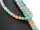 Gemstone strand - spheres 10 mm multicolor, length 40 cm /1613
