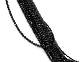 Boules de spinelle noires percées