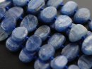 Cyanite strand - oval disks appr. 4x10x12 mm blue, length 38 cm /2790
