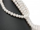 Cultured pearl strand - near round 12 mm white, length...