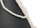 Cultured pearl strand - near round appr. 7x8 mm white,...
