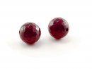 Achat - facettierte Kugeln, 10 mm, magenta - 2 Stk /1338s