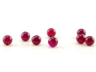Agate - spheres, 4 mm, magenta, pre drilled - 8 pcs/pack