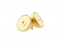 925/- silver magnetic clasp, gold colored 8 mm, frosted /3559