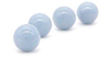 Pierced blue angelite ball