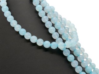 Blue agate pearls
